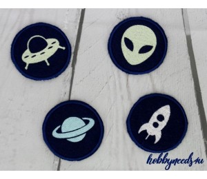 Stickserie - Glow in the Dark Motive Silhouette